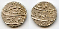 Mittelalter AR rupee Quality Aurangzeb (1658-1707), Burhanpur, 1697, Mughal Empire, India -