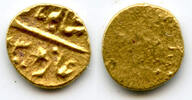 Mittelalter 1/4 rupee Extremely rare! Gold 1/2 fanam ( in gold), Shah Alam II as -