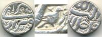 Mittelalter AR rupee RRR w/peacock, Akbar , Azar, Berar mint, Mughal Empire -