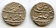 Mittelalter rupee Silver of Mohamed Shah , 1139/9, Gwalior, Mughal Empire, India -