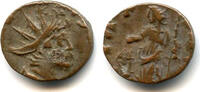 Antike antoninianus Ancient barbarous of Tetricus II (minted ca.270-280 AD), Pax/Salus -