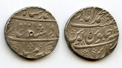 Mittelalter rupee Silver of Mohamed Shah , Muhammadabad, Mughal Empire, India -