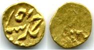 Mittelalter 1/4 rupee Extremely rare! Gold 1/2 fanam ( in gold), Ahmd Shah Bahadur (1748-1754 -