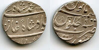 Mittelalter rupee Silver of Mohamed Shah , RY9, Surat, Mughal Empire, India -