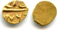 Mittelalter 1/4 rupee Very rare posthumous gold 1/2 fanam ( in gold) with Alamgiri, Alamgir -