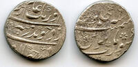 Mittelalter rupee Silver Aurangzeb , RY6, Surat, Mughal Empire, India -