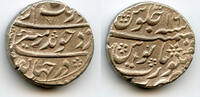 Mittelalter rupee Silver Aurangzeb , RY16, Surat, Mughal Empire, India -