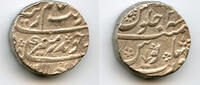 Mittelalter rupee Silver Aurangzeb , RY21, Surat, Mughal Empire, India -