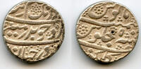Mittelalter rupee Silver Aurangzeb , RY5, Gulkanda, Mughal Empire, India -