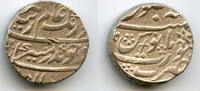 Mittelalter rupee Silver Aurangzeb , Surat mint, Mughal Empire, India -