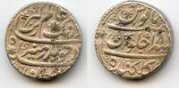 Mittelalter rupee Silver Aurangzeb , RY18, Gulkanda, Mughal Empire, India -