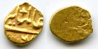Mittelalter 1/4 rupee Extremely rare! Gold 1/2 fanam ( in gold) with Alamgiri, Alamgir II ( -