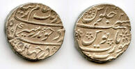 Mittelalter rupee Silver Aurangzeb , 1089/RY21, Surat, Mughal Empire, India -