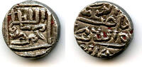 Mittelalter Silver 1/2 tanka of Mahmud I (1458-1511), 1481, Mustafabad, Gujarat, India (G#87 -