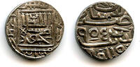 Mittelalter Silver new style 1/2 tanka of Mahmud (1458-1511), 1499, Mustafabad, Gujarat, Ind -