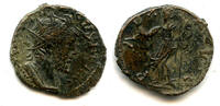 Antike Nice ancient barbarous radiate (ca.270-280 AD), Pax type, Roman Gaul -