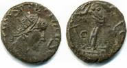 Antike RRR w/seated Fortuna! Barbarous radiate of Tetricus, c.270-280 AD, Gaul -