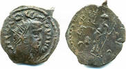 Antike antoninianus Crude barbarous PAX of Tetricus (ca.270-280 AD), Roman Gaul -