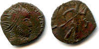 Antike antoninianus Ancient barbarous MARS of Tetricus, ca.270-280 AD, Roman Gaul -