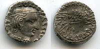 Antike drachm Rare silver Yasodaman I as MK, Indo-Saka Kshatrapas -
