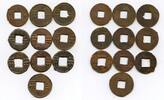 Weltmünzen bronze Lot of 10 various ban-liang cash, Western Han, 200-100 BC, China -