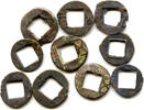 Weltmünzen Lot of 10 various smaller Wu Zhu  115 BC-220 AD, Han dynasties, China cash 115 BC 