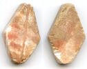 Weltmünzen Rare red-stained large stone cowrie-shell coin, 2nd-1st millennium BC, NE China -
