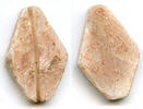 Weltmünzen Rare red-stained large stone cowrie-shell coin, 2nd-1st millennium BC, NE China -