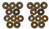 Weltmünzen bronze Lot of 10 various ban-liang cash, Western Han, 200-100 BC, China -