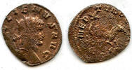 Antike antoninianus Billon of Gallienus w/hippocamp, Roman Empire -