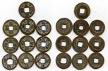 Mittelalter bronze Lot of 10 various cash, Northern Song dynasty, 960-1127, China (#3) -