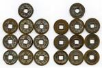 Mittelalter bronze Lot of 10 various cash, Northern Song dynasty, 960-1127, China (#6) -