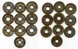 Mittelalter bronze Lot of 10 various cash, Northern Song dynasty, 960-1127, China (#17) -