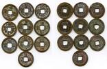 Mittelalter bronze Lot of 10 various cash, Northern Song dynasty, 960-1127, China (#40) -