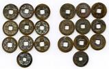 Mittelalter bronze Lot of 10 various cash, Northern Song dynasty, 960-1127, China (#52) -