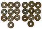 Mittelalter bronze Lot of 10 various cash, Northern Song dynasty, 960-1127, China (#60) -