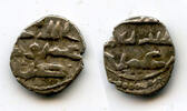 Mittelalter Rare silver damma (qanhari dirham) of Umar III or IV (mid-900's CE), Habbarid Si -