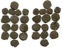 Mittelalter Lot of 15 poorly known qurudh dammas, Ibrahim (1059-99), Ghaznavids -