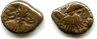 Mittelalter AE stater Late issue of King Harsha , Kashmir Kingdom, India -