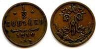 Europa 1/2 kopek 1910 of Nicholas II, 1910, Russia (Saint Petersburg Mint)  13,70 EUR  zzgl. 12,88 EUR Versand