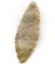 Ancient artifacts and weapons, arrowheads Flint bi-pointed knife arrowhead, North Africa, late Neolithic period, ca.3000 BC -
