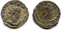 Roman antoninianus Rare silver VIRT GALLIENI of Gallienus (253-268), Milan, Roman Empire -