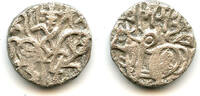 India Rare silver jital w/Te, Punjab/Gandhara, Kabulshahi, mid-1000s AD (Tye#29) -
