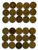 Group lots, India Lot of 15 brass 1-anna coins of George VI, different dates , India -