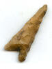 Ancient artifacts and weapons, arrowheads Chert tidikelt triangle arrowhead, North Africa, late Neolithic, ca.3000 BC -