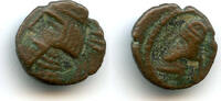 Early Persian 10-38 n. Chr. RRR AE11 chalkous, Artabanus II (c.10-38 CE), Ecbatana, Parthian Empire circulated