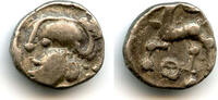 Celtic coins (400 BC - 100 AD) quinarius Silver c.80-50 BC, the Aedui tribe, Celtic Gaul -