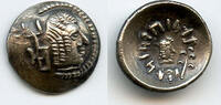 Greek Coins Arabia Felix drachm High grade Amdan Bayin silver 1/2 c.100-150 AD, Himyarites, Arabia Felix -