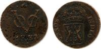 1000-to date, Netherlands duit Rare Gelderland VOC hill privy mark, 1732, Dutch East India -