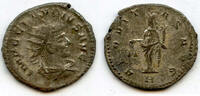 Roman antoninianus AEQVITAS silvered of Claudius II , Antioch, Roman Empire -